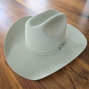 NEW Resistol Tarrant 20X Beaver Felt Cowboy Hat - Silverbelly - Size 7.5